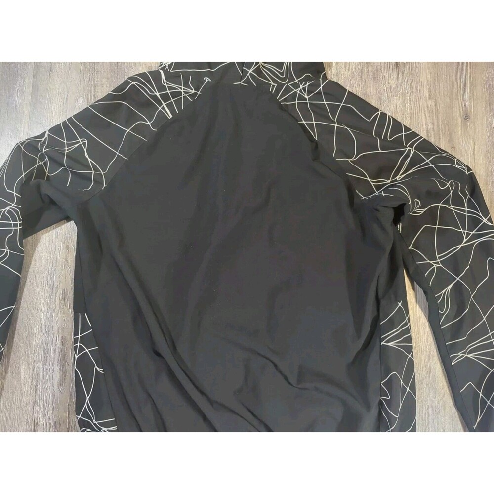 Fabletics Jiae Lightweight Jacket Black White Scribble Women's Size Large - Picture 15 of 15